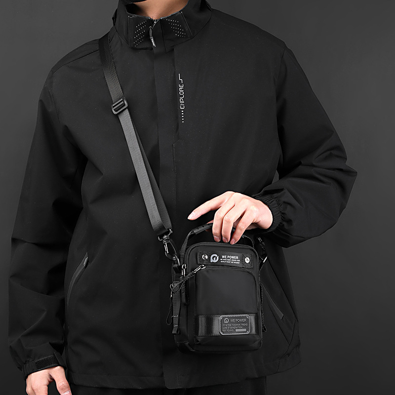 WEPOWER nuevo bolso de hombro para hombre impermeable al aire libre multifuncional bolso de mensajero casual de moda