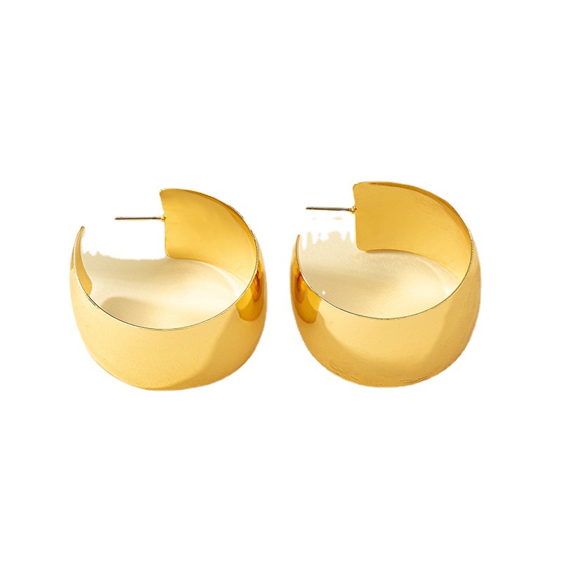 Pendientes de aro geométricos minimalistas estilo Instagram frío para mujer, diseño de nicho, mismo estilo que influencers, mayorista image 7