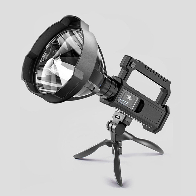 ハンター向けLED懐中電灯、USB充電式、屋外用P70懐中電灯、野外用手持ちサーチライト、携帯型強力ライト|undefined