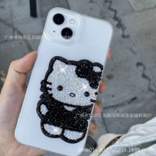 KT猫手机壳化妆镜手工贴钻材料包送闺蜜女朋友礼物diy创意diy饰品