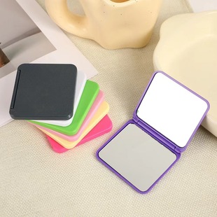 Casual Women's Bag Beauty Mirror Portable Mini Double-Sided Small Square Mirror Portable Makeup Mirror Popular Vanity Mirror
