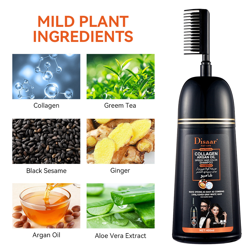 Colorante vegetale DISAAR al collagene osseo per tinture per capelli in crema sbiancante e annerente per la casa_voghion.com
