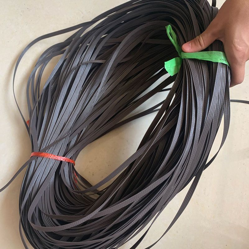 PE caña material de reparación de silla de caña plástico tejido a mano cuerda DIY canasta pequeña canasta taburete redonda plana