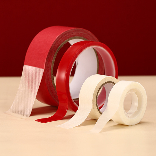 Matte finish adhesive tape for wedding room decoration, non-damaging to walls, double-sided removable tape, transparent high-strength nano double-sided adhesive.