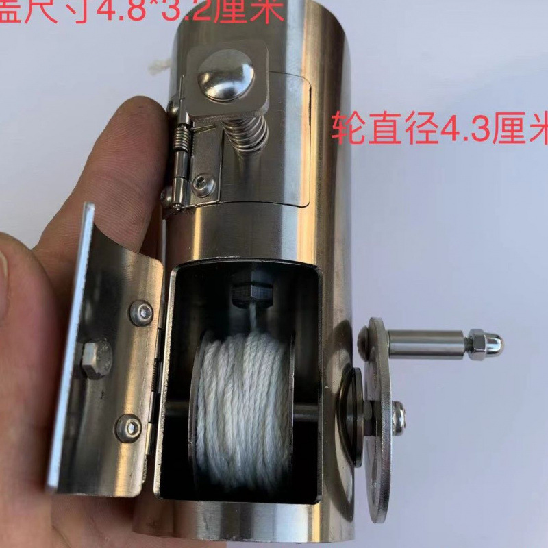 墨斗 小型墨斗 木工墨斗 加墨水用墨斗 不锈钢管墨斗