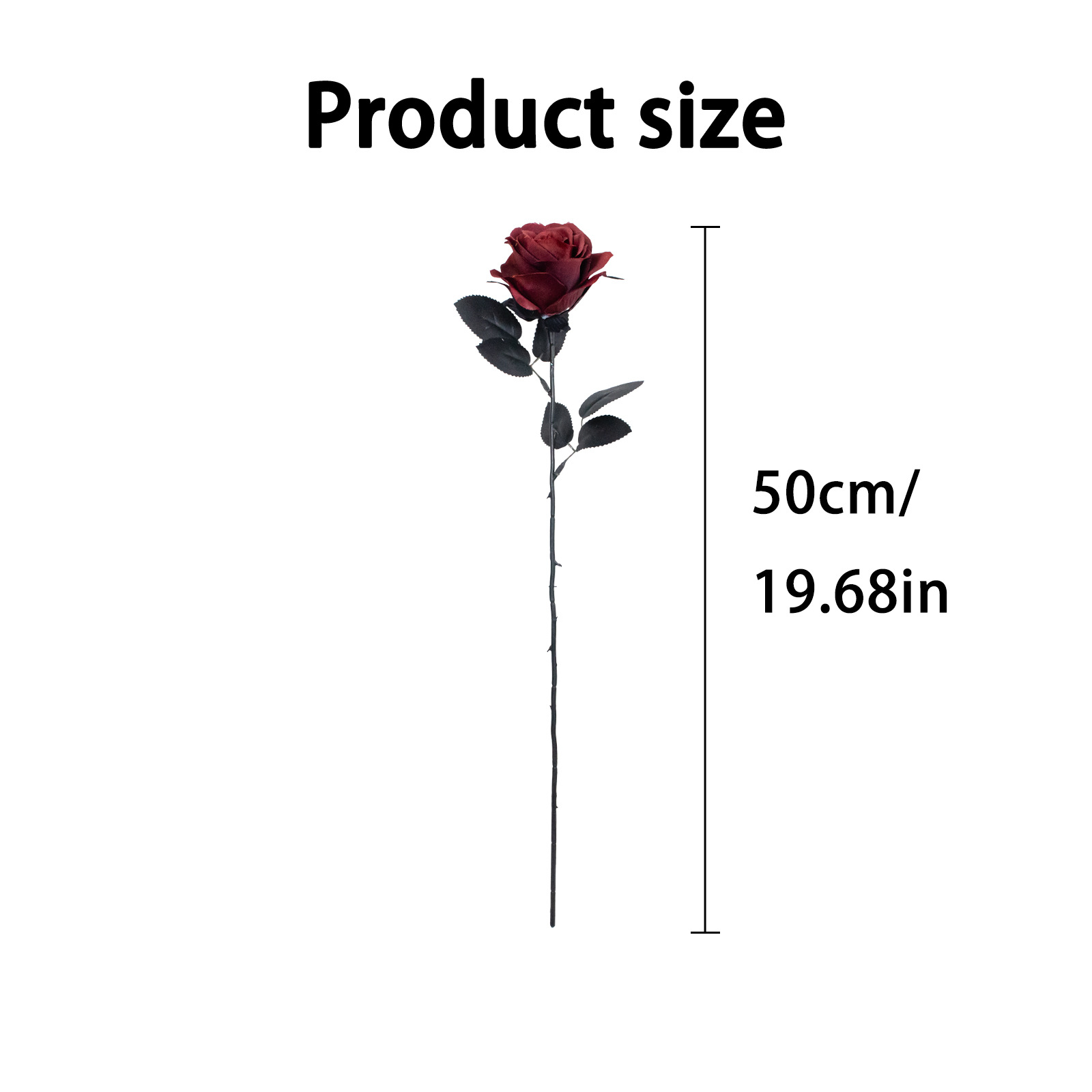 검붉은색 - 길이 9cm, 폭 50cm