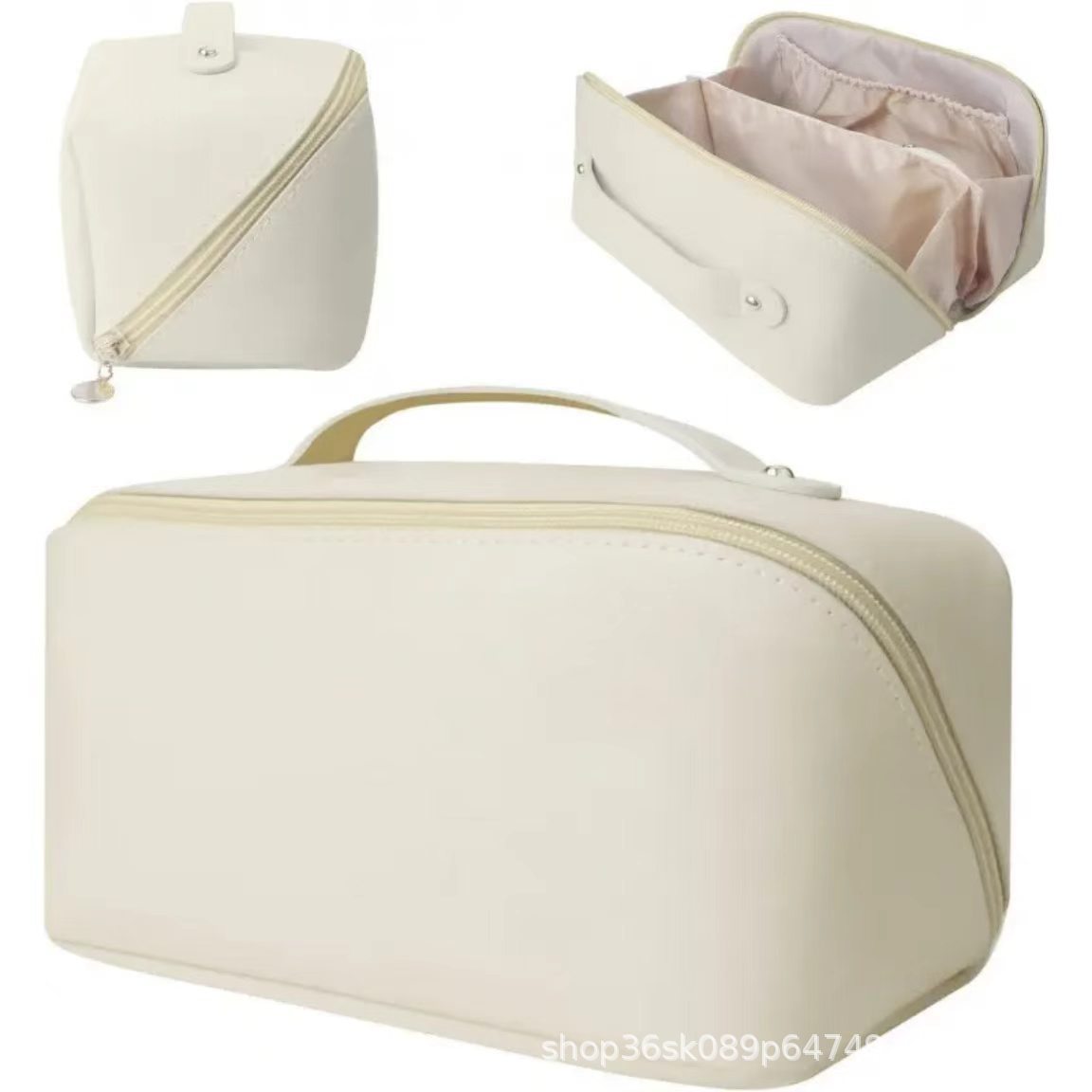 high quality handheld capacious cosmetic bag