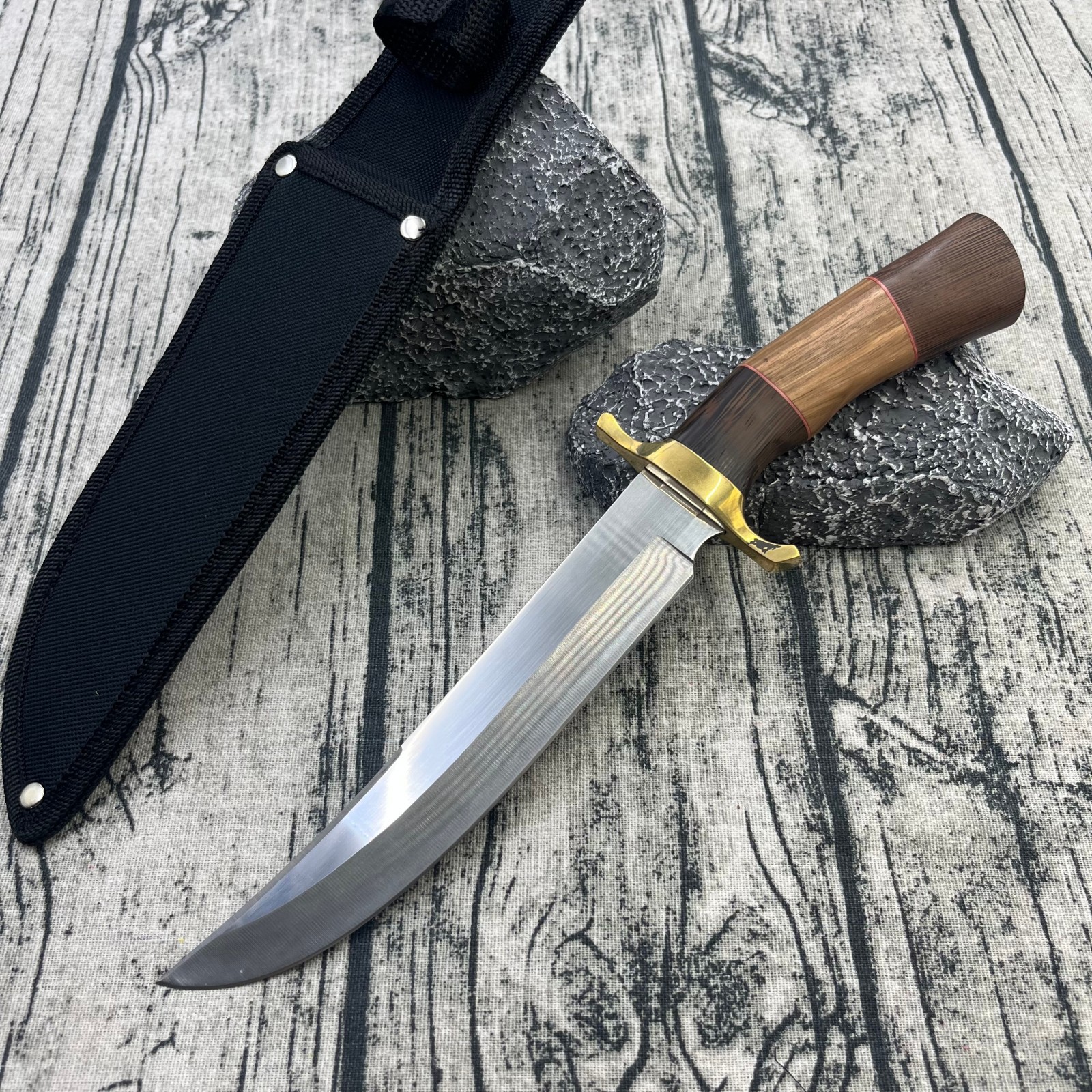 户外露营必备多功能直刀一体龙骨多用野营刀战术荒野求生刀瑞士刀