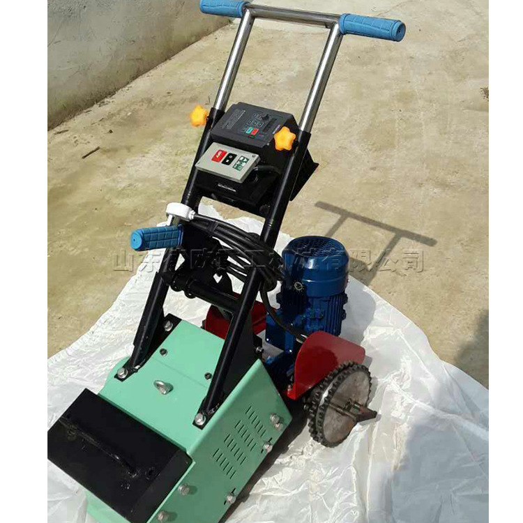 塑胶跑道翻新处理机 PVC地面地坪翻新铲削机280mm宽手扶式铲削机