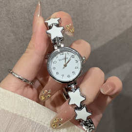 热卖款少女可爱星星链条手表女款学生ins高颜值小巧时尚手链表