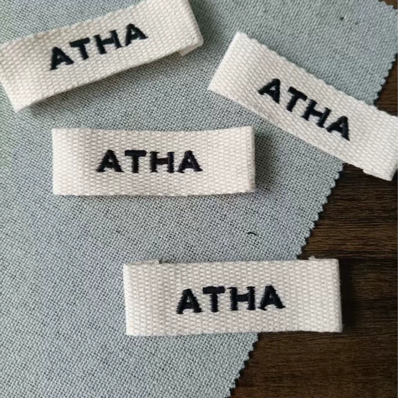 Вышитая этикетка/хлопковая лента/вышитая этикетка