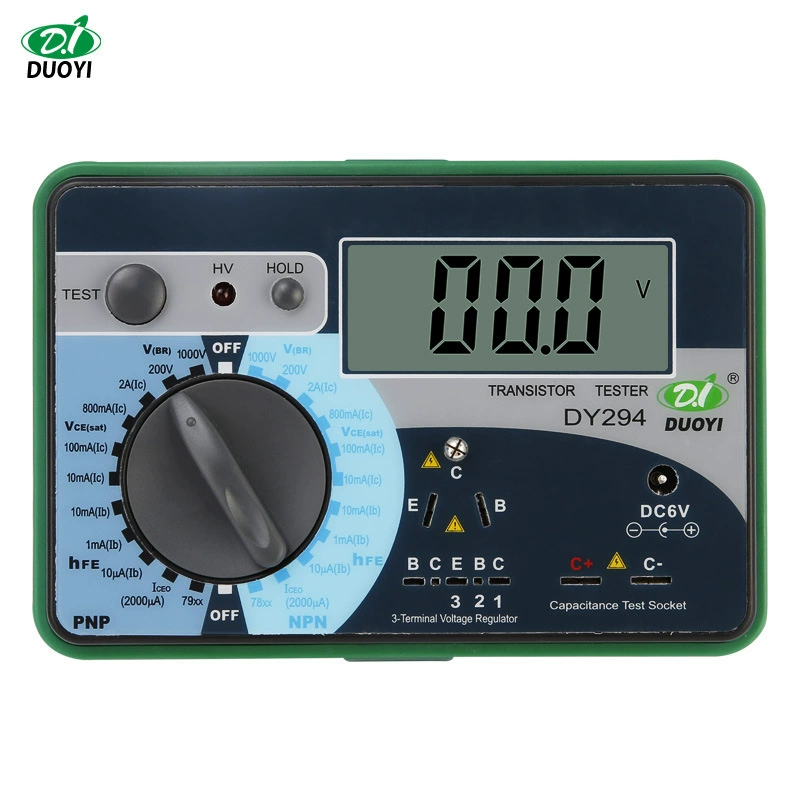 Многофункциональный транзистор Тестер Высокая точность Многофункциональный электронный компонент Триод DY-294 обнаружения постоянного тока