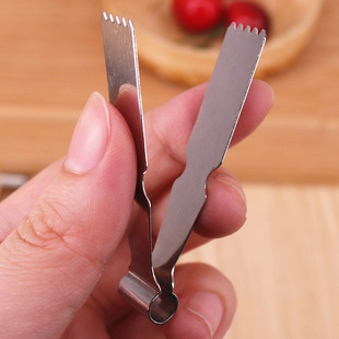 Stainless Steel Walnut Crisp Tongs Peanut Crispy Pasta Pastry Buns Pastry Steamed Bun Mold Flower Tongs Baking Gadgets
