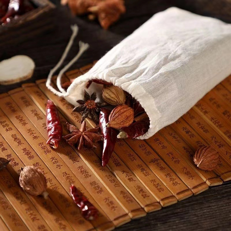 纯棉足浴热敷袋不漏粉纱布袋包卤料调料包中药隔渣煎药过滤袋批发