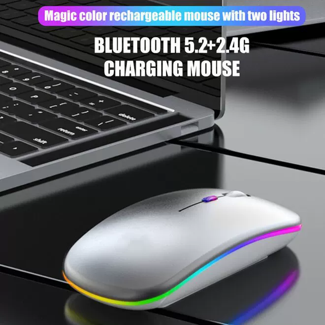 Тонкая мышь с зарядкой, Bluetooth, 0 шт., 4G