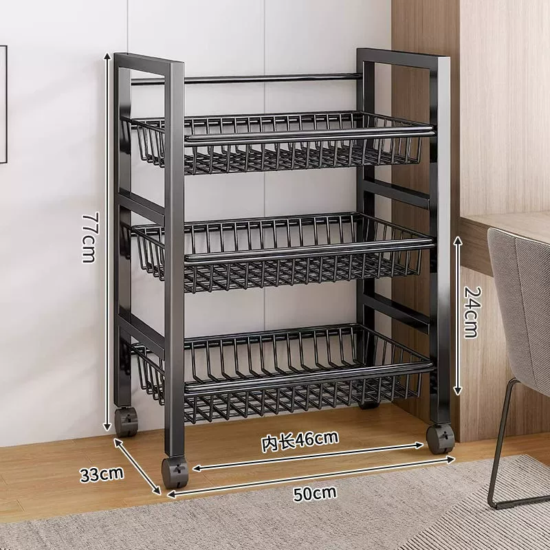 New kitchen multi-functional storage rack floor-standing multi-layer microwave oven oven storage storage shelves wholesale