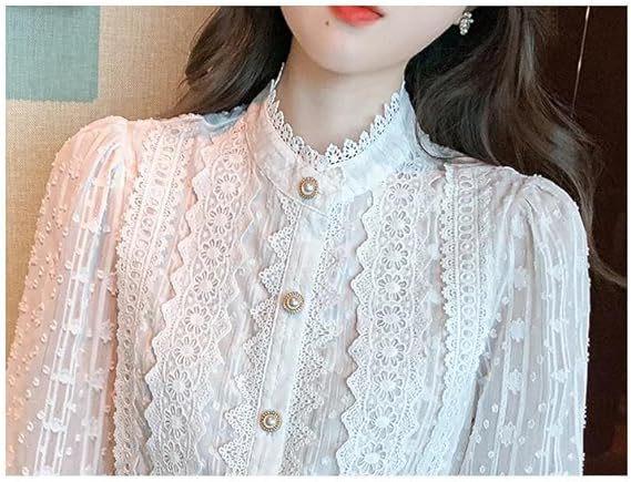 Elegant Lace Women's Shirt - Image 4
