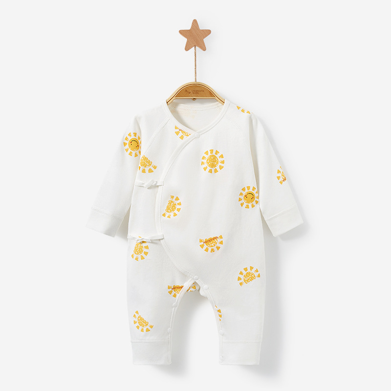 Bebé recién nacido Ropa Primavera, Otoño e Invierno masculino y femenino recién nacido base 0 caliente 3 meses puro algodón monje traje bebé mono image 10