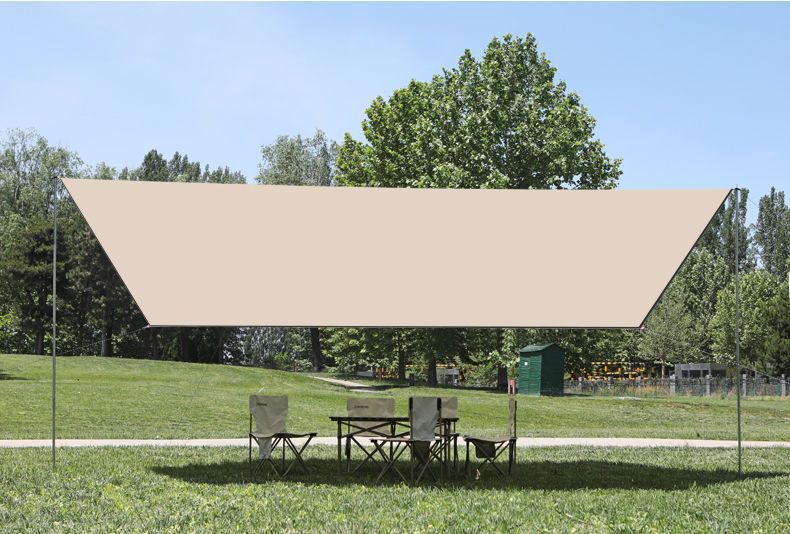 Manufacturer's Supply of Thickened Outdoor Tents, Portable Black-Coated Tarp for Camping and Picnics, Rainproof and Sunshade Tarp