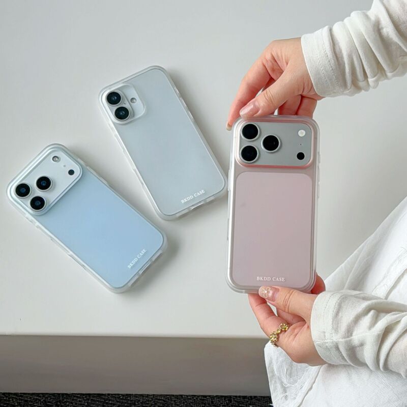 ins compatible iPhone 18 Pro Max phone case, skin-feel translucent, Apple 17 ice fog candy color, anti-drop hard case