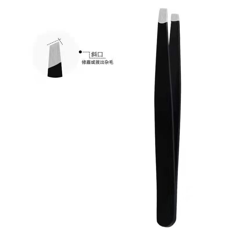 工場卸売96眉毛ピンセット ステンレス製 ブラック 眉毛トリミングピンセット 多用途脱毛ピンセット 眉毛ピンセットセット 精密|undefined