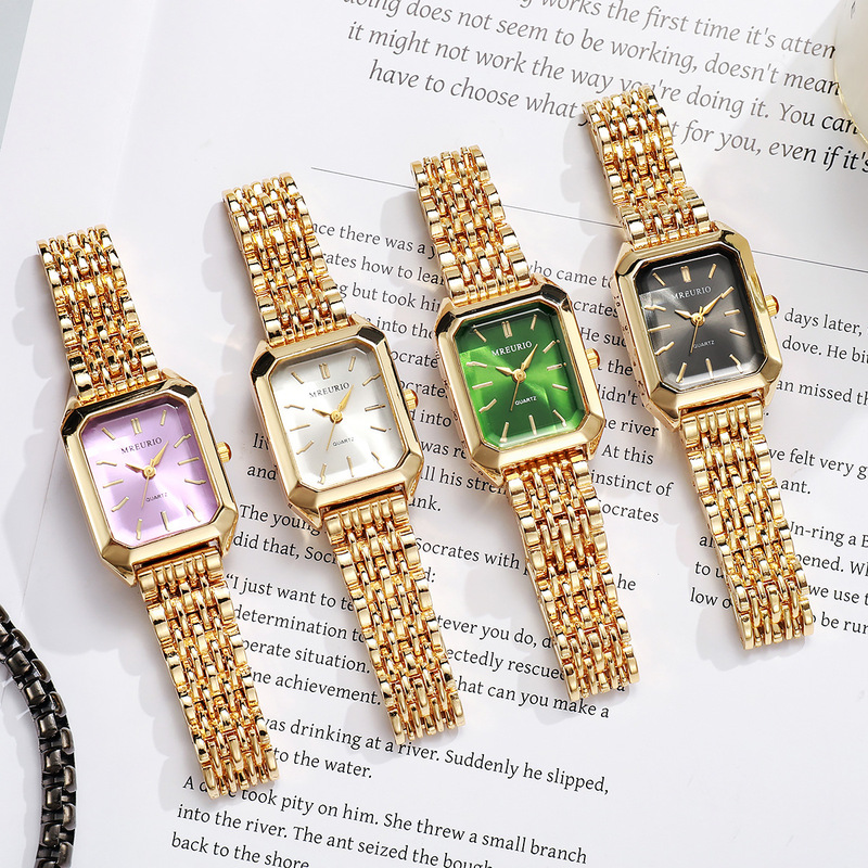 New foreign trade hot trend square women's watch gold watch women's watch steel band women's watch manufacturers in stock wholesale New foreign trade hot trend square women's watch gold watch women's watch steel band women's watch manufacturers in stock wholesale