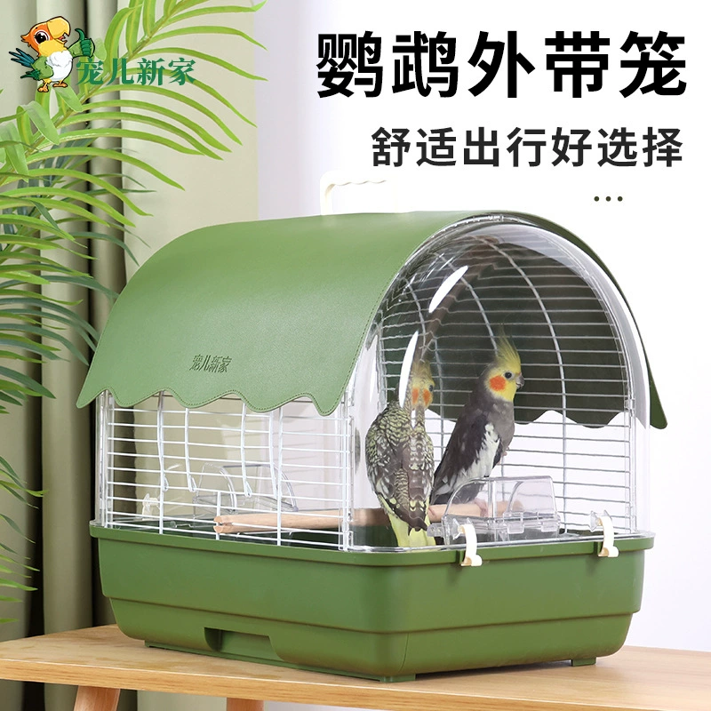 Прозрачный акриловый попугай вне клетки клетка с тигровым пионом пион Xuanfeng роскошная вилла