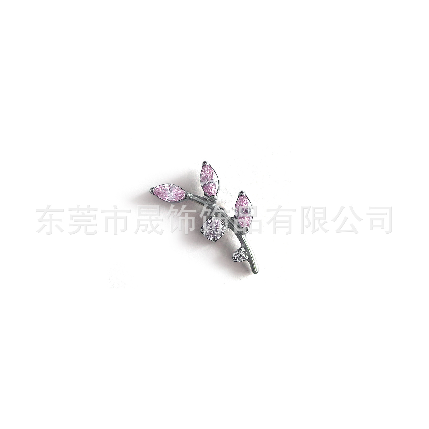 F136 Titanium Alloy 树枝型 Ear Stud Studded 5A Cubic Zirconia Helix Cartilage Stud G23 Titanium Internal Thread Labret Stud Piercing Jewelry