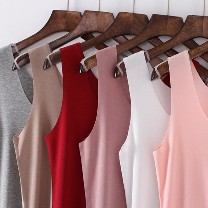 Camisole women's summer outer wear top modal seamless slim bottoming shirt inner wear girl versatile sleeveless T-shirt