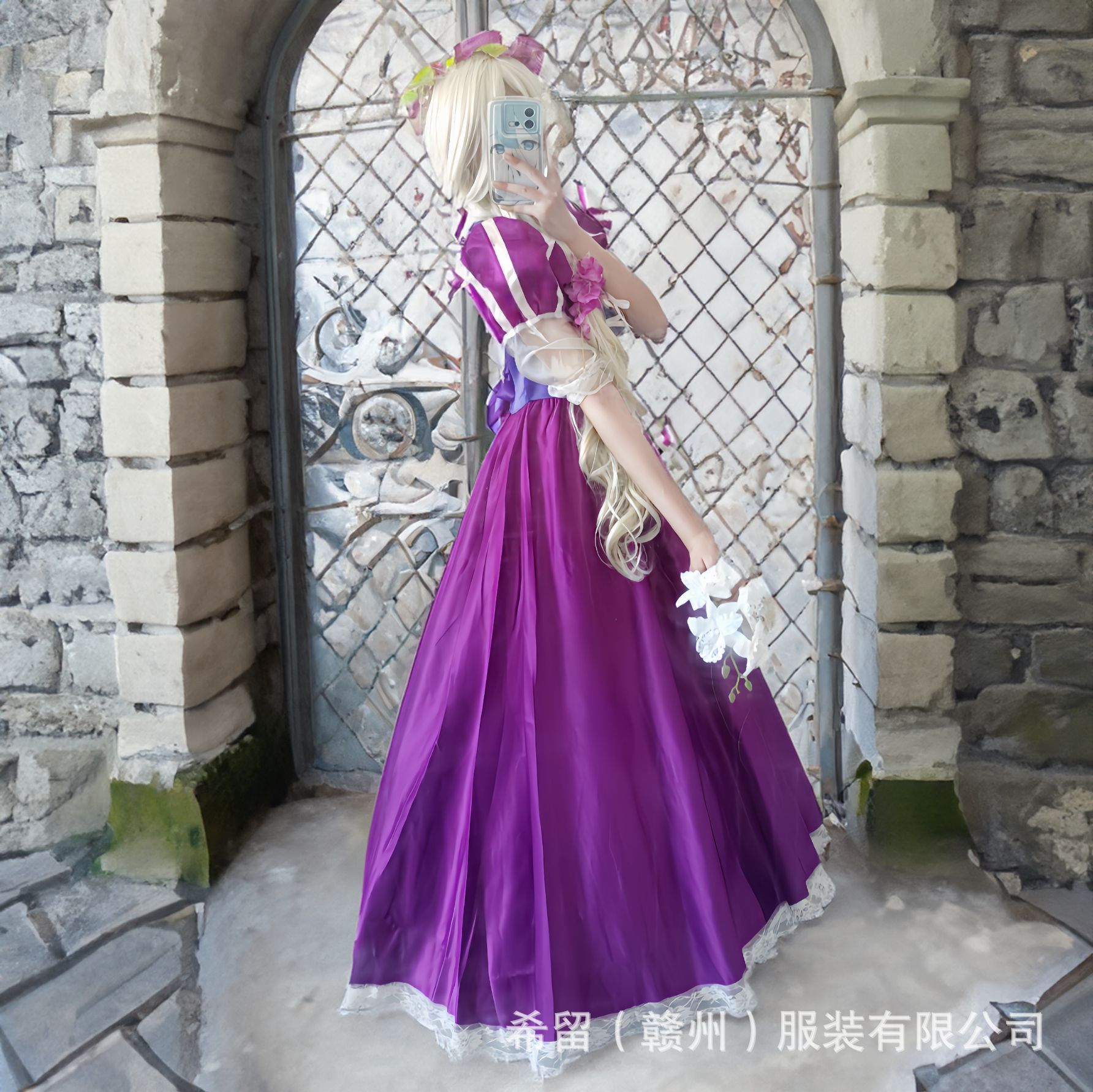 Adult Magic Rapunzel Princess Le Pei Princess Purple Long Dress Rapunzel Performance Dress