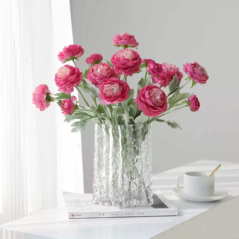 3 Simulation of Quzi Lotus Lotus Bouquet Relieve Delite Delosa Peony Pseudoma Flower Peony Peony Home Decoration Flower Arts