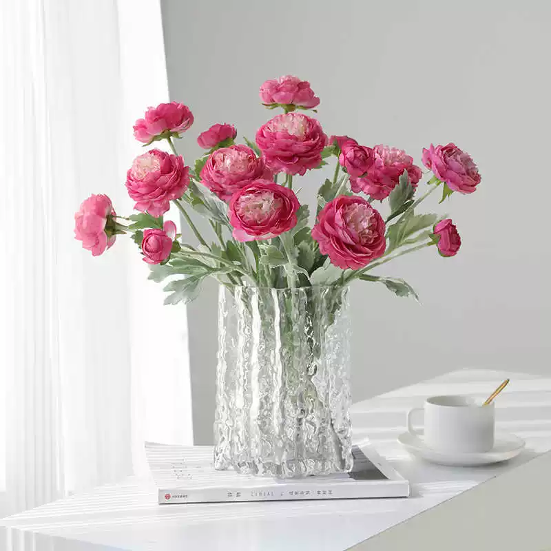 3 Simulation of Quzi Lotus Lotus Bouquet Relieve Delite Delosa Peony Pseudoma Flower Peony Peony Home Decoration Flower Arts
