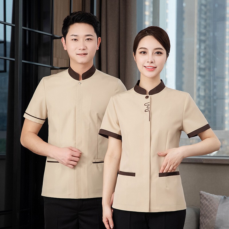 Cleaning Work Clothes, Summer Short-Sleeved Work Clothes for Men and Women, Hotel Room Property Cleaning Staff Work Clothes, Short-Sleeved Work Clothes Cleaning Work Clothes, Summer Short-Sleeved Work Clothes for Men and Women, Hotel Room Property Cleaning Staff Work Clothes, Short-Sleeved Work Clothes