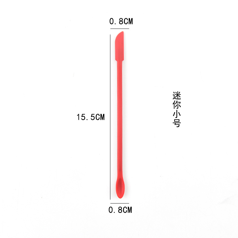 Nuevos cosméticos primicia productos de cuidado de la piel mini silicona de doble cabeza pequeña punta raspador mantequilla mermelada raspador conjunto de 3 piezas