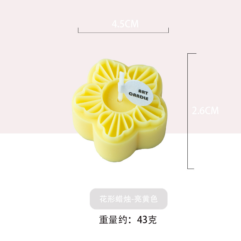 Festival de mediados de otoño pastel de Luna flor conejito forma vela lindo interesante decoración creativa decoración Venta caliente al por mayor