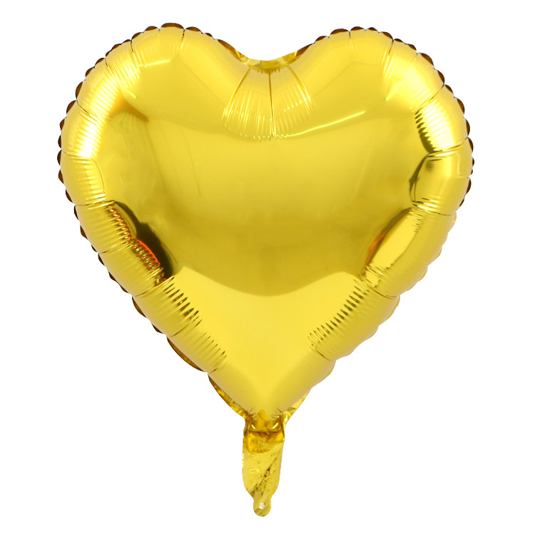 18 inch heart gold