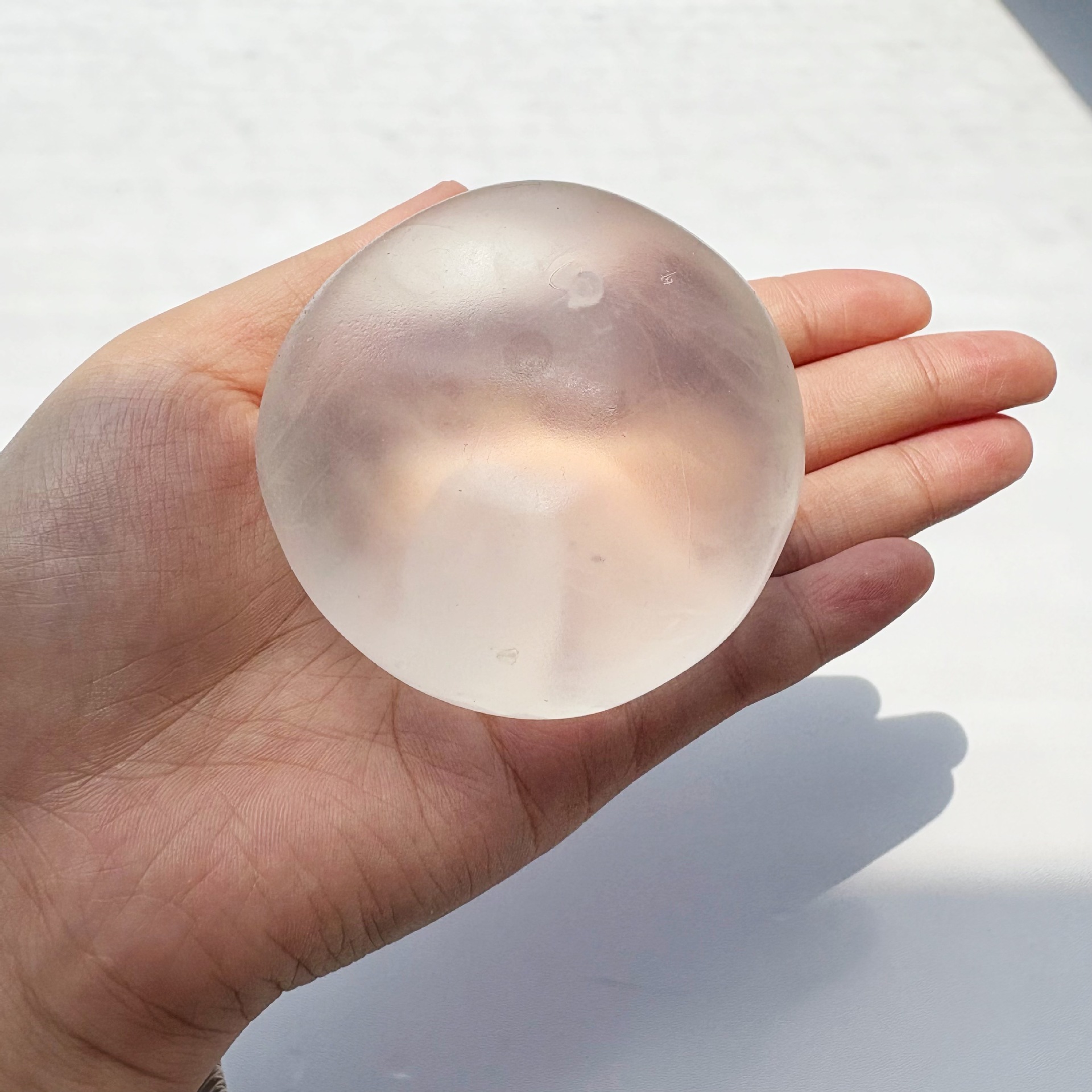 6cm white vaseline handmade ball [not maltose]