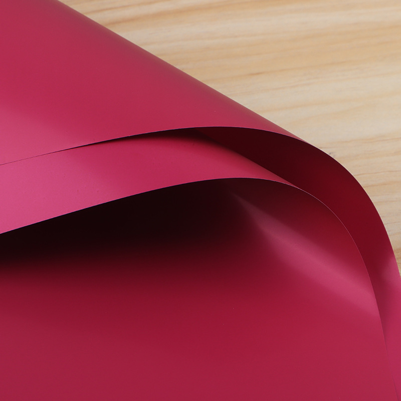 Papel de Regalo de Flores de Papel Ouya de Dos Colores, Material Plástico Impermeable, Papel de Envolver Ramos de Flores, Estilo Coreano, Primer Amor, Papel de Color Puro Especial