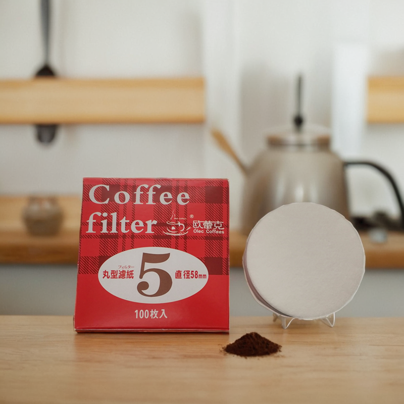 ⊙Heat-Sealed Fiber Round Coffee Filter Paper Coffee Machine Powder Bowl Moka Pot Vietnamese Pot Filter Paper