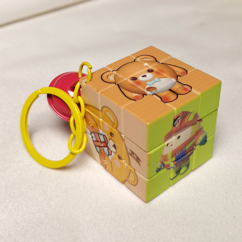 Egg Party Mini Magic Cube Keychain Pendant Yiwu Factory Wholesale Cute Dolls for Claw Machines