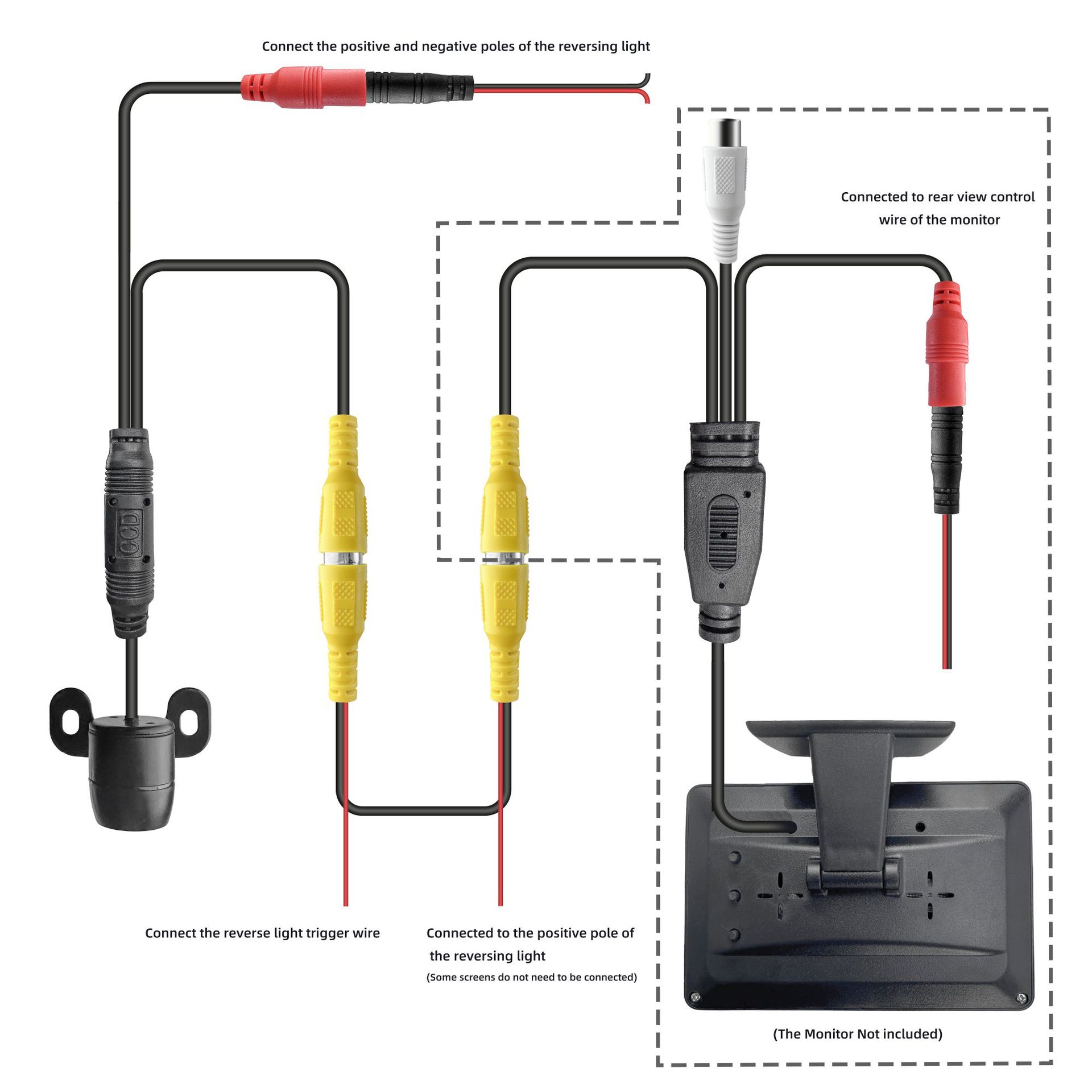 Reversing Hd Camera Reversing Image Small Butterfly Car Front and Rear View Car Camera Car Camera