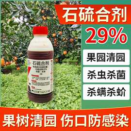 石硫合剂杀螨杀菌剂农药红蜘蛛介壳虫白粉病果树腐烂病园林清园剂