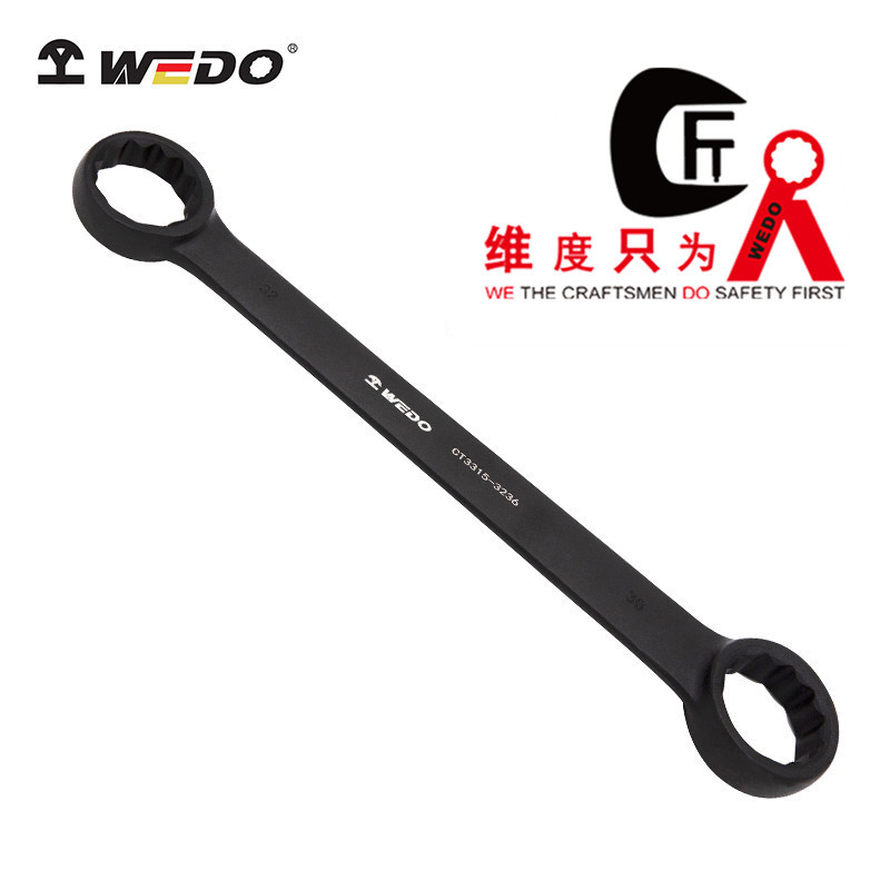 WEDO维度特种钢40CR工具 平把双头梅花扳手 40铬钢 双梅 船用工具