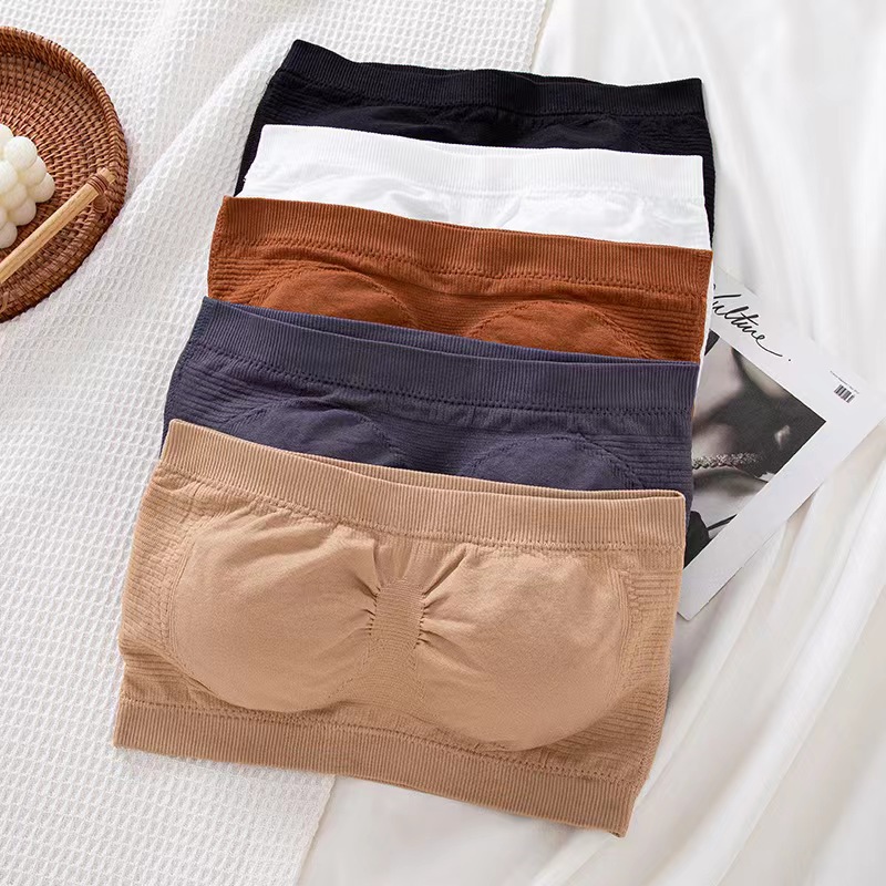 El Comercio exterior transfronterizo nuevo pecho envuelto sin tirantes de una palabra sin anillo de acero almohadilla interior desmontable pecho envuelto sin costuras de las mujeres europeas y americanas