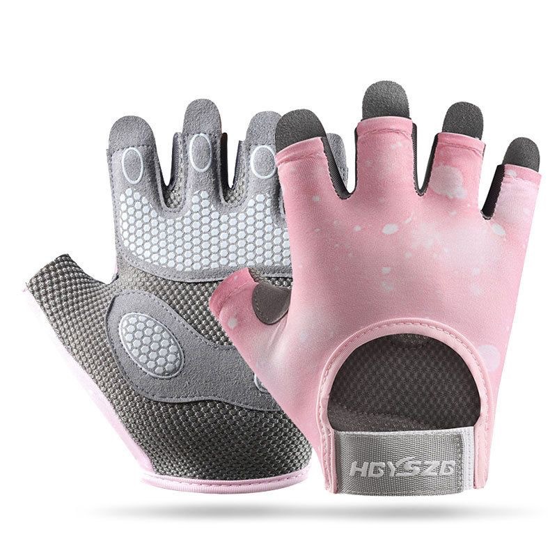 Spot Wholesale Fitness Gloves for Women, Sports Cycling Training, Iron Protection Gear, Liquid Silicone Air Cushion Wrist Guards, Women's Gloves