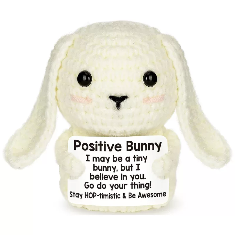 [Новые кросс-бортовые Positive Crochet Animals Bunny милый вязаный кролик декоративное изделие]