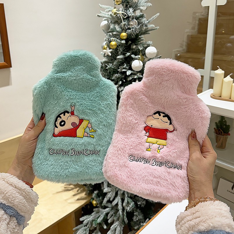 극세사 커버 온수주머니 1000ml 손발 보온 물주입식 찜질팩