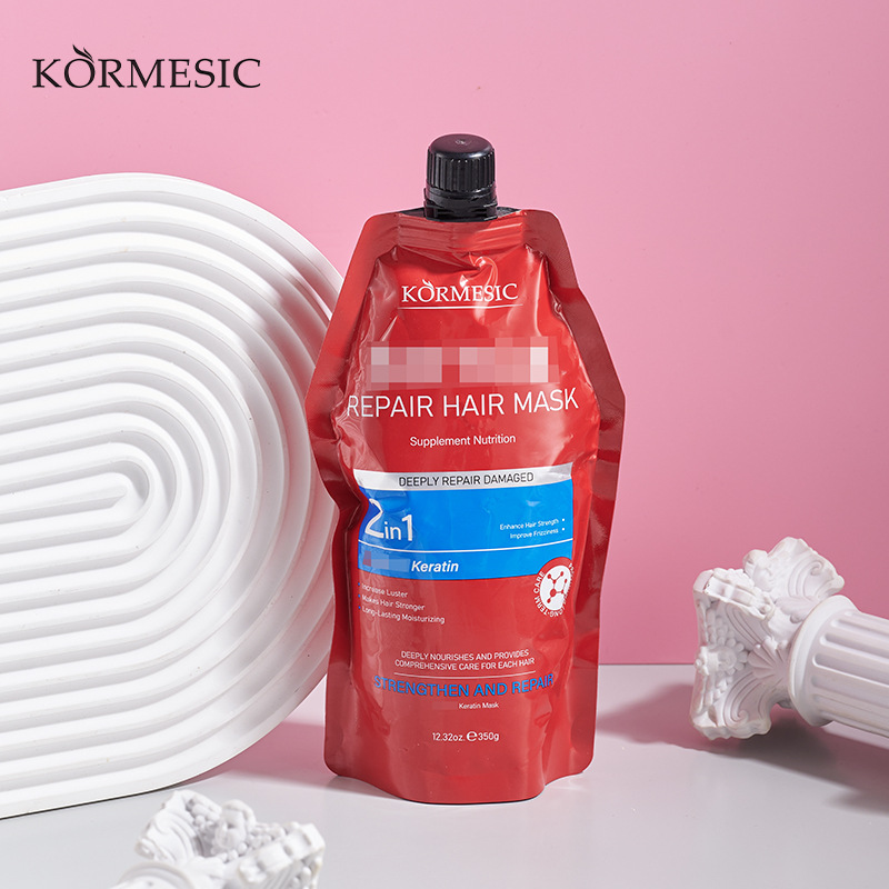 KORMESIC máscara para el cabello de queratina en inglés máscara para el cabello suave comercio exterior transfronterizo fábrica al por mayor