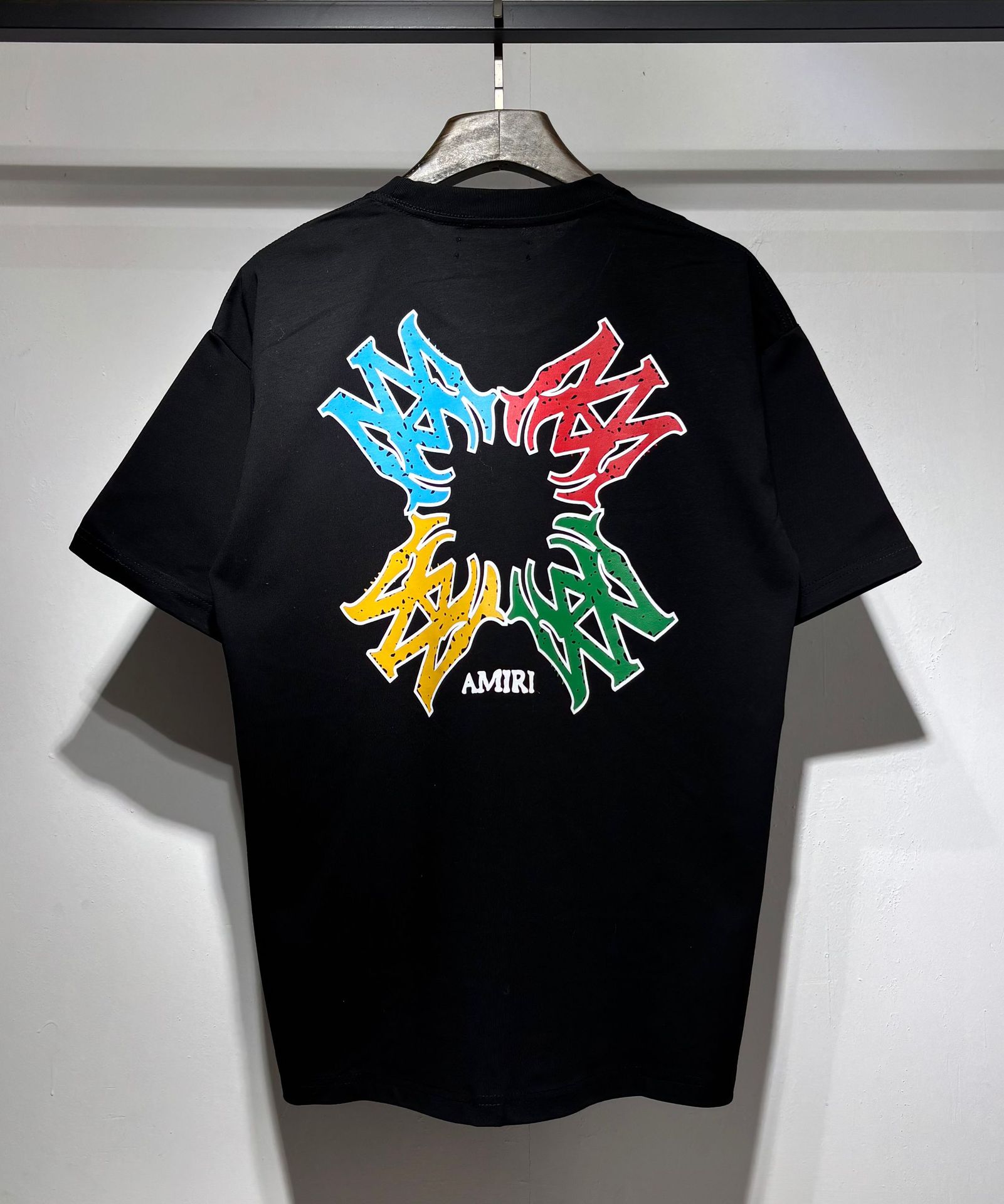 Verano nueva camiseta de manga corta impresa de letras suelta marca de moda hombre camiseta casual de media manga mujer