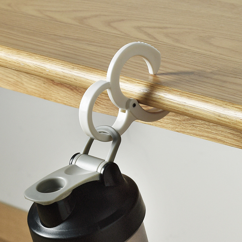 513 multi-functional hook table side snap-on S-shaped hanger kitchen bathroom wardrobe clothes pole plastic auxiliary hook